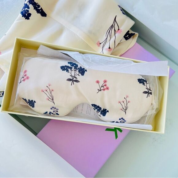 NWT Self-Portrait Vintage Prink Slip Mini Dress Sleep Mask Set 4 - Picture 9 of 10